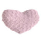 Coussin coeur boucle