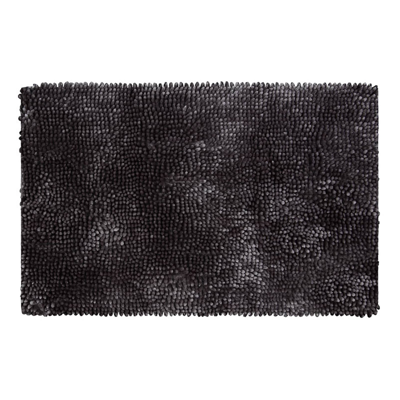 Tapis de bain paillette noir