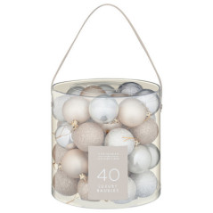 Pack 40 boules champagne 50mm