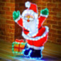 Enseigne lum visage pere noel