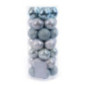 Pack de 35 boules 6 cm argent