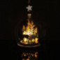 Scene de noel en bois en verre l