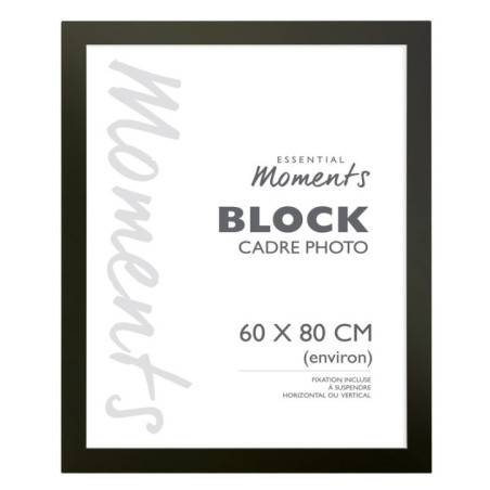Cadre photo block noir 60x80cm