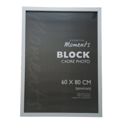 Cadre photo block blanc 60x80cm