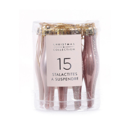 Pack de 15 stalactites  blush