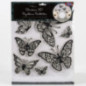 Stickers 3d papillons paillettes