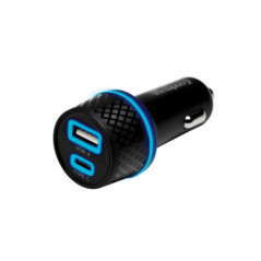 Chargeur voiture usb + type c