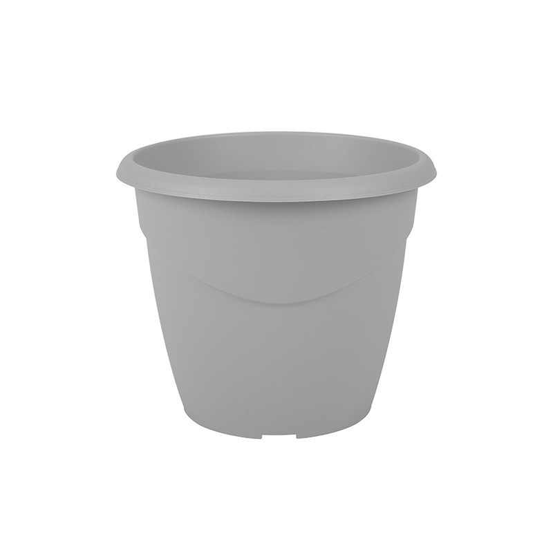 Pot rond marina 20cm gris beton