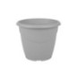 Pot rond marina 20cm gris beton