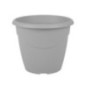 Pot rond marina 25cm gris beton