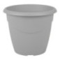 Pot rond marina 30cm gris beton