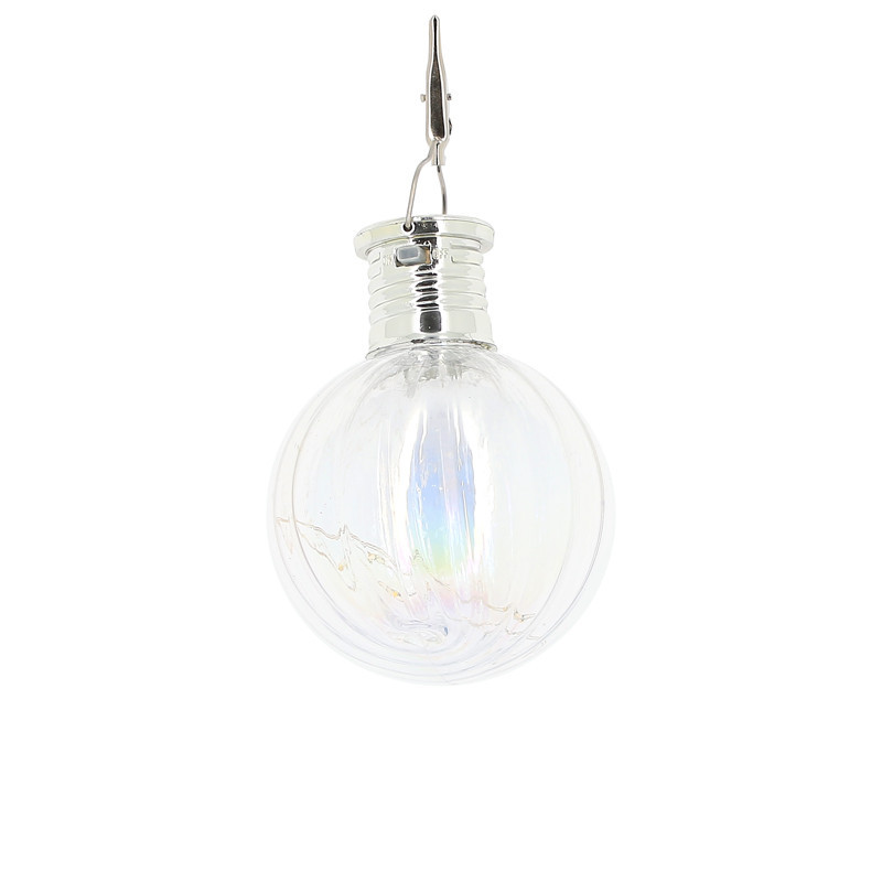 Suspension boule pastel a led