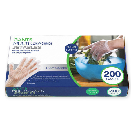Boite de 200 gants jetables