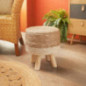 Tabouret effet paille