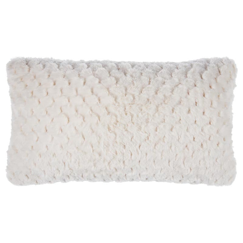 Coussin gaufre creme