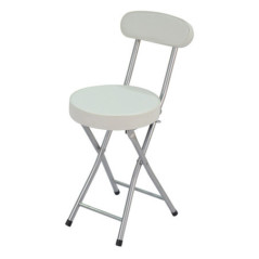 Chaise ronde pliable blanche