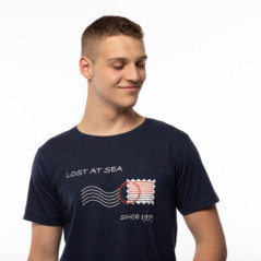 Tshirt timbre navy