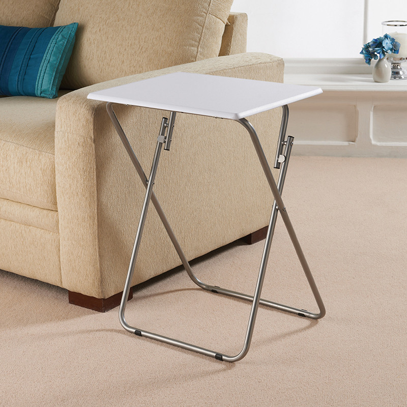 Table d'appoint pliable blanche