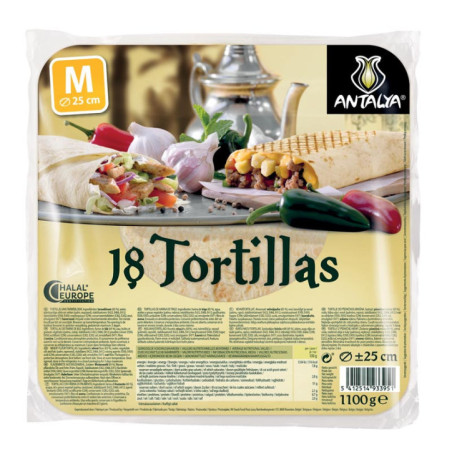 Tortillas x18 25cm
