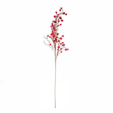 Branche baies rouge 73cm