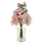 Fleurs dans vase transparent