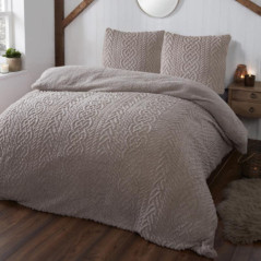 Parure laponie 200x200cm  taupe