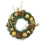 Couronne noel doree d30 h8