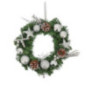 Couronne noel argentee d30 h8