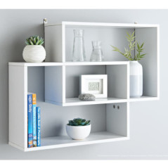 Etagere multi-compartiments blan