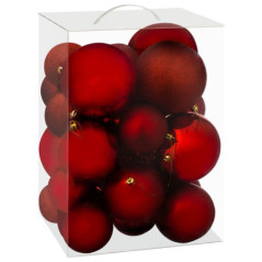 Pack 25 boules rouges