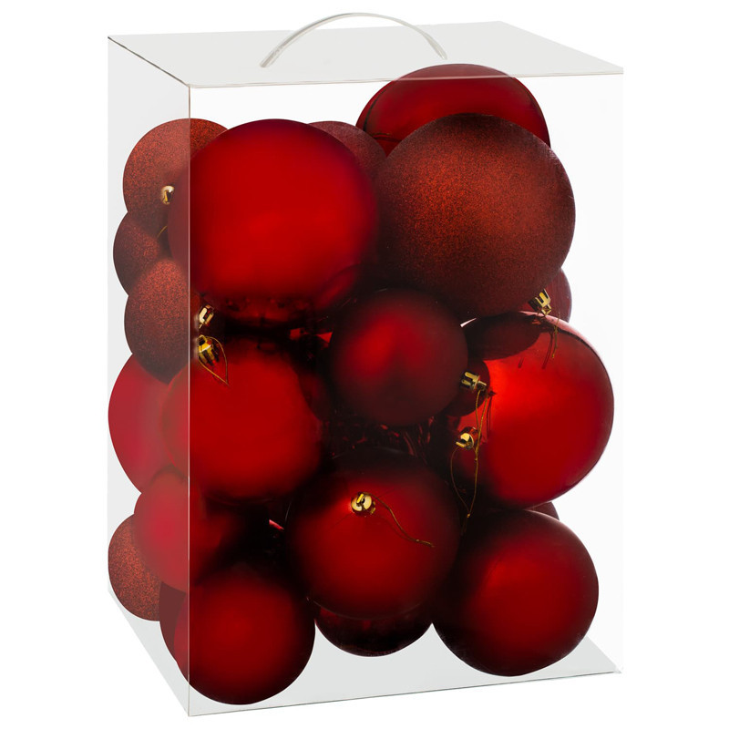 Pack 25 boules rouges