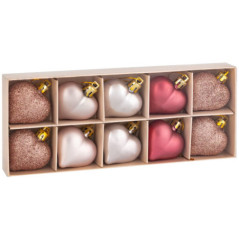 Pack 10 boules en forme de cur