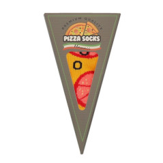 Chaussettes dans part de pizza