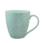 Mug motif feuille gris ou blanc