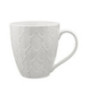 Mug motif feuille gris ou blanc