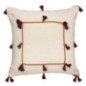 Coussin 50x50cm pompon nam