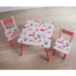 Table + 2 chaises