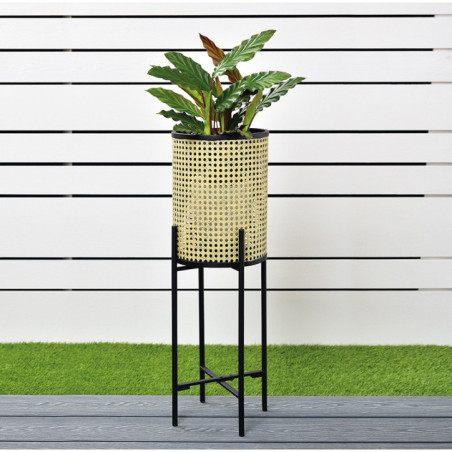 Porte plante sur pieds metal