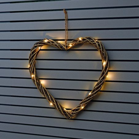 Coeur osier solaire lumineux