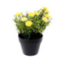 Marguerites artificielles en pot