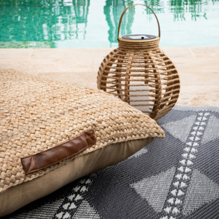 Coussin de sol en jute 65x65cm