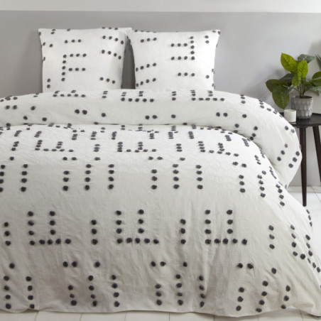 Parure De Lit 3 Pièces 200TC Coton Égyptien - Housse De Couette + Taies - Simple/Double/King | Neuf