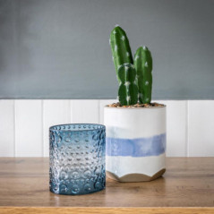 Cactus artificiel pot ceramique