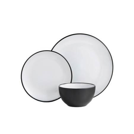 Service vaisselle 12pcs noir