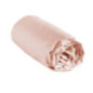 Drap housse 140x190 rose homeco