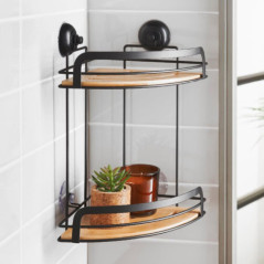 Serviteur 2 niveaux bambou