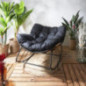 Fauteuil bascule noir