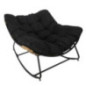 Fauteuil bascule noir