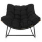 Fauteuil bascule noir