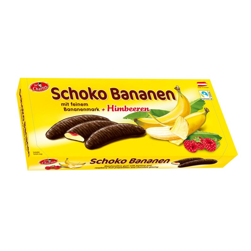 Bananes chocolat gout framboise